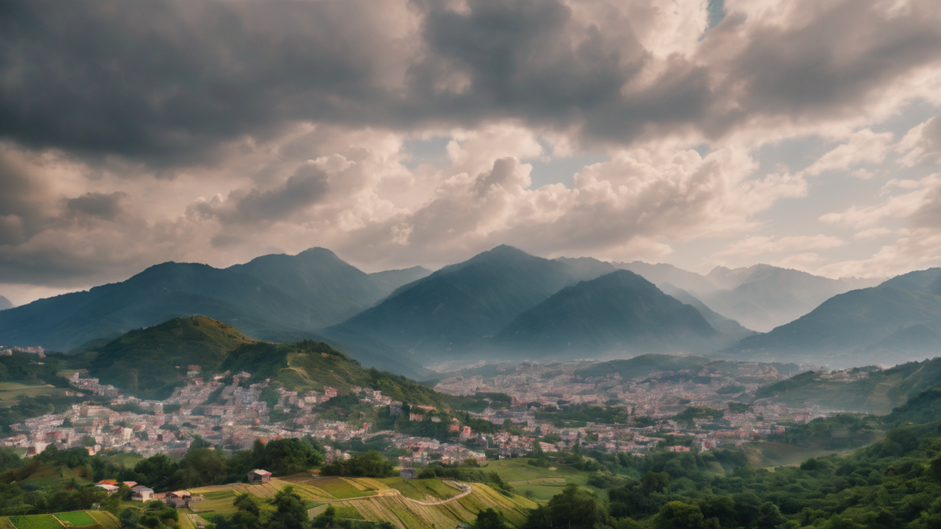 A sky full of clouds, a head full of ideas.